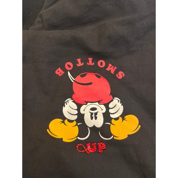 Vintage Disney Bottoms Up Mickey Mouse Embellised Sequin Bonner Jacket‎ M - Picture 4 of 8